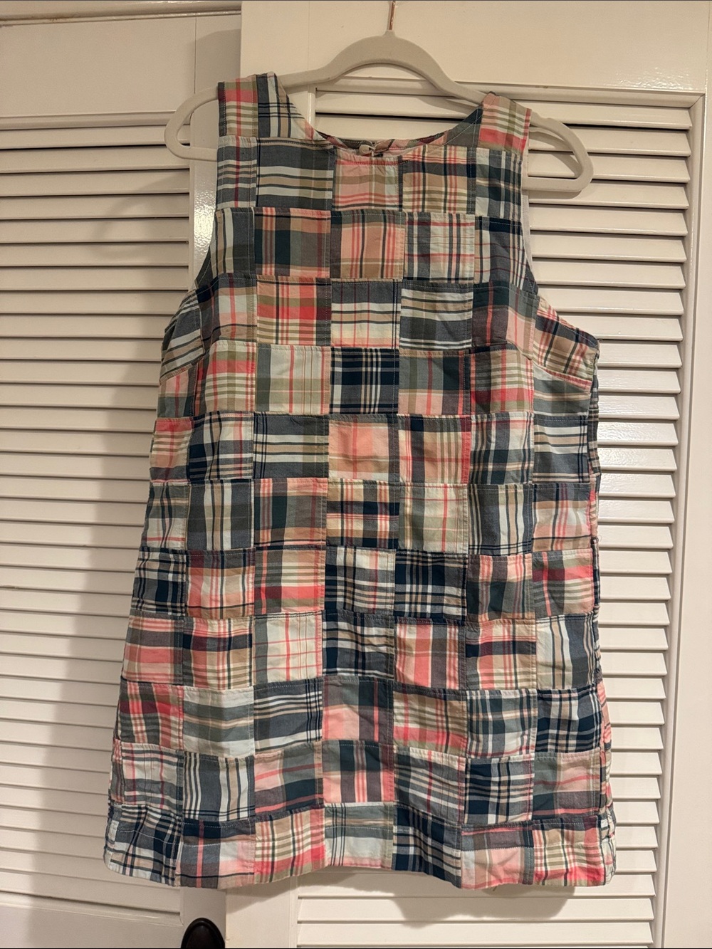 Marea Madras Patchwork Shift Dress NWT